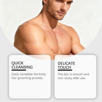 East Moon Men's Body Hair Removal Cream Clean Smooth Body Skin Nourish Soften Mild Gentle Men's Full Body Hair Removal Cream one size