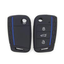 3 mygtukų atverčiamas silikoninis dangtelis, tinkantis VW GOLF 7 MK7 SKODA SEAT 2014 2015 2016 FOB HULL OCTAVIA COMBI LEON IBIZA CUPTRA dėklas