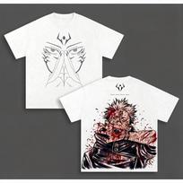 Anime Jujutsu Kaisen Ryomen Sukuna Print T-shirt Men Women Tshirts Casual Cotton Clothing Vintage  T Shirt Tops Men's S