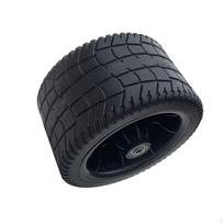 4inch Wide Wagon Cart Wheel PP Tires Black Easily Install Diameter 16cm