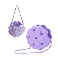 Silicone Shower Steam Holder Hanging Bath Bomb Storage Rack with Adjustable Strap for Easy Use in Shower or Bath Area One Size violetinė