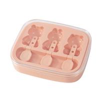 Silicone Ice Pop Mold for Kids DIY Frozen Popsicle Maker with Lid and Sticks Reusable Non-Toxic Flexible Tray for Homemade Ice Cream and Frozen Treats One Size rožinė