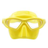 Swimming Goggles Glasses Liquid Silicone snorkeling Mask with Nose Cover,Anti-fog Spray,Free Diving Mask PC plastic Lens geltona
