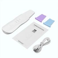 3 Mode Vibration Face Skin Scrubber Blackhead Remover Facial Pore Cleaner Face Lifting Deep Clean Face Skin Shovel Cleanser Tool rožinė