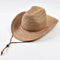Paper Straw Cowboy Hats for Women Men Summer California Girl Seaside Vacation Curled Brim Sun Hat One Size chaki