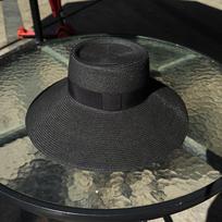 Floppy Black Straw Hats for Women Bucket Hat Summer Beach Hat Wide Brim Sun Hat Derby Travel Fedora Hat juoda