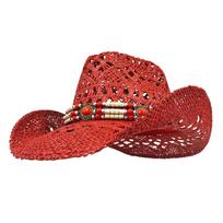 New Summer Cowboy Hats for Women Men Hand-woven Hollow Hat Fashion Beaded and Patch Accessories Party Denim Hat chapeau cowboy