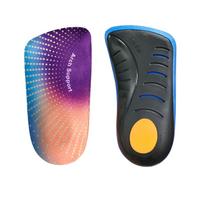 Insole Correction, Flat Foot, Eight Shaped Arch Support, Sports Half Pad, Shock Absorption, Cushioning, Walking, Breathable Insole 35/36 mėlyna