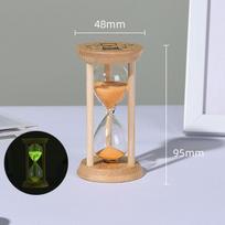 1/10 minučių Medinis smėlio laikrodis Kūrybiniai laikmačiai Smėlio stiklas Smėlio laikrodis Virtuvės įrankis Mini darbalaukio puošmena Namų puošmena Dovana vaikams 1min oranžinė