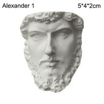 1 vnt. Skandinaviško stiliaus skulptūra Graikų mitologijos gipsinė statula Dovydo galvos portretas Biustas Mini gipsinė statulėlė Piešimo praktika Amatai Height  6 to 7cm