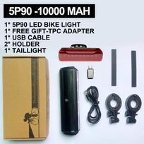 Bicycle Light Front 10000mAh Bike Light Power Bank Waterproof Flashlight USB Charging MTB Road Cycling Lamp Accessories