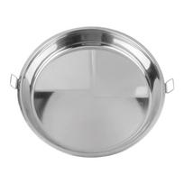Grill Pan Pizza Pan Stainless Steel Tray Functional Design For Grilling 24cm