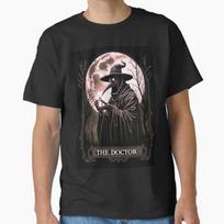 Plague Doctor Tarot Card Shirt Horror Death Occult Satanic T-Shirt Unisex T-Shirt XXXL