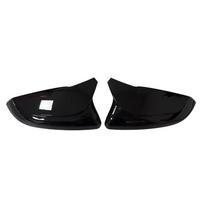 For Honda Civic 2016 2017 2018- ABS Car Rearview Side Mirror Cover Wing Cap Exterior Door Housing Trim Replacement Parts Gloss Black