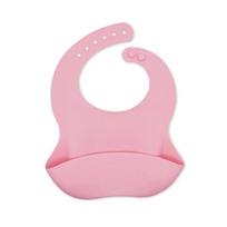 3D waterproof baby bib baby supplies cute cartoon animal print children's bib girl boy adjustable soft silicone bib baby feeding rožinė