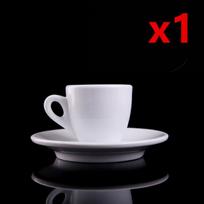 Nuova Point Classic Esp Espresso puodelio ir lėkštės rinkinys Profesionalus konkurencingo lygio storas kaulinis Kinijos kavos puodelių ir lėkščių rinkinys 1 Piece 60ml