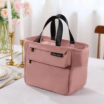 Insulated Bento Lunch Box Thermal Bag High Capacity Food Zipper Storage Bags Container for Women Cooler Travel Picnic Handbags  Practical Use