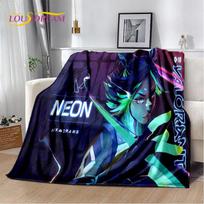 3D HD VALORANT Game Gamer Cartoon Soft Plush Blanket,Flannel Blanket Throw Blanket for Living Room Bedroom Bed Sofa Picnic Cover 75x90cm
