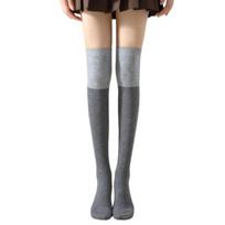 Women Thigh High Socks Over The Knee Wool Knit Warm Socks Thick Thermal pilka