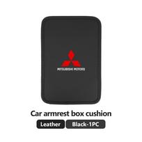 For Mitsubishi Car Armrest Box Pad Leather/Ice silk Cushion Protector Elbow Support Accessories Outlander Lancer Eclipse Mirage