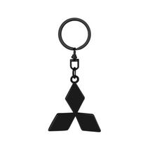 3D Metal/Leather Car Keychain Key Chain Ring Car Key Holder Accessories For Mitsubishi Lancer Asx Outlander Pajero L200 Galant