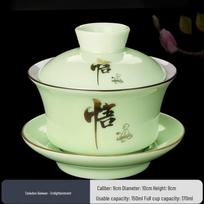 Blue and White Porcelain Gaiwan Teacup