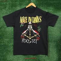 Alice In Chains Rooster Rock Band T Shirt Size Large vintage Washed Breathable Casual Versatile Top For Everyday Wear Unisex S įvairiaspalvis