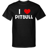 I Love Pitbull I Heart Pitbull Premium Fashion Graphic Tee Shirt S įvairiaspalvis