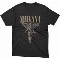 Men's Nirvana Live Concert Photo Men's T-Shirt Black S-5XL DO480 Unisex T-Shirt S įvairiaspalvis