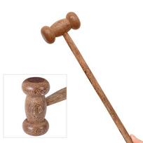 Relax Back Massage Hammer Gourd Shape Wooden Massager Stick Anti Cellulite   Household E