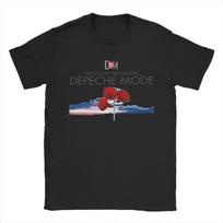 Awesome Depeche Cool Mode T-Shirts Men O Neck 100% Cotton T Shirts 2024 World Tour Short Sleeve Tee Shirt Adult Tops S įvairiaspalvis