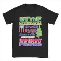 DTMF Residencia Tour Bads Bunnys New Arrival T Shirts Men Women  Cotton  Tee Shirt Clothes S įvairiaspalvis