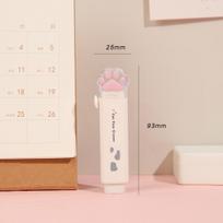 1pcs Cute Paw Eraser Mini Cat Claw Push Type Rubber Erasers for Pencil Cleaning Stationery School Student Gift Award A6741 balta
