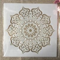 30*30cm Didelis Mandalos Totemo Rato DIY Sluoksniuojami Trafaretai Sienų Tapyba Scrapbooking Spalvinimas Įspaudimo Albumas Dekoratyvinis Šablonas gray