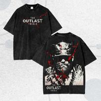 The Outlast Trials Washed Tshirt Personality Clothes Suitable for All Seasons Plus Size Unisex Streetwear Soft S