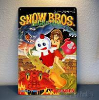 Mfoever pSnow Bros NickTom Retro Tengen Video Game Metal Poster Sign  Sizecm 20x30cm（7.8x11.8inch）