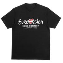 Unisex Eurovision Song Contest Austria 2026 T-Shirt TEE MUSIC TV S