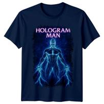 Hologram Man (1995) Movie Poster Inspired T-Shirt Retro 80s Tee S įvairiaspalvis