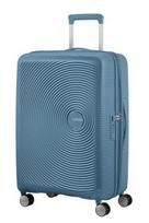 Walizka American Tourister Soundbox 67Cm Powiększana Niebieska