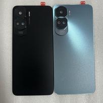 6.7''For Huawei Honor 90 Lite CRT-NX1 Plastic Back Battery Cover Housing+Camera Frame Back With Glass Lens sidabras