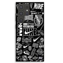 Case For Samsung Galaxy S23 Ultra Nike air logo Graffiti Black and white Maniacase juoda