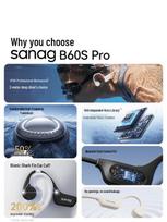 SANAG B60SProMax Open-Ear Bone Conduction Sports Headphones mėlyna
