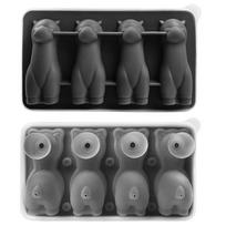 Food-Grade Popsicle Molds 4 Cavity Ice Maker Creative Ice Ball Mold  for Party Decorations juoda