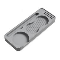 Non Slip Surface Silicone Coffee Tamper Pad Space Saving Coffee Powder Press Seat  Home Kitchen Grey