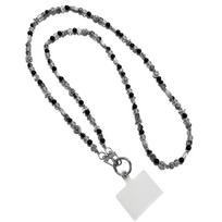Anti Loss Beaded Crossbody Phone Chain Bag Chain Phone Neck Straps  Mobile Phone Pendant juoda