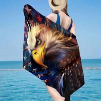 American Freedom Spirit Beach Towel, Super Soft Microfiber, Gift for Her/Him, Birthday, for Pool, Beach, Travel, Home Decor Fan gifts 70cmx140cm(27x55inch)