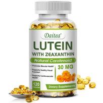 Lutein Dietary Supplement, With Zeaxanthin, Bilberry Extract, Zinc, 120 Softgels Per Bottle 120 Capsules