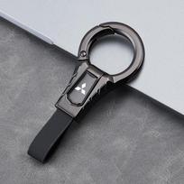 High-end Leather Key Chain Car Logo Keyring Auto Interiors Accessories For Mitsubishi Eclipse Outlander Pajero ASX Colt I200 Ex