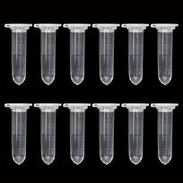 50 Pcs/set of 2ML Scientific Experiment Equipment Centrifuge Tube Transparent Plastic Sample Storage Container with Graduation 2ML