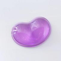 Silicone Gel Wrist Rest Heart-Shaped Translucence Ergonomic Mouse Pad Cool Hand Pillow Mat for Office Computer Laptop violetinė